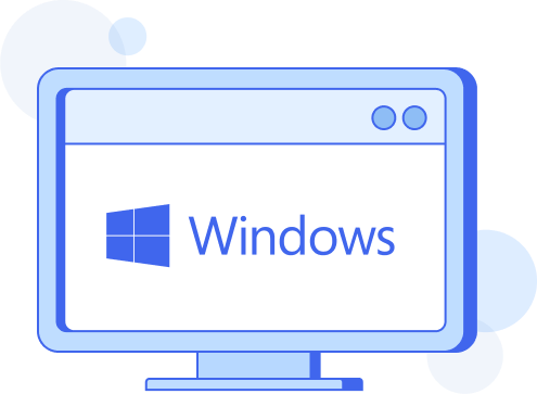 windows pc 일러스트
